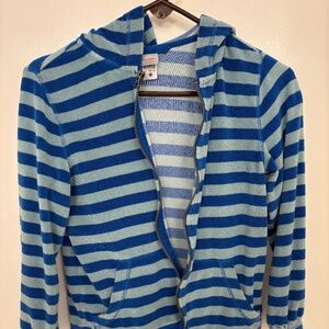 Hanna Andersson Terry Cloth Zip Up Size 10